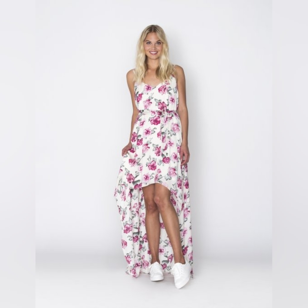 First Love Cottagecore High-Low Floral Dress – Size M NWT